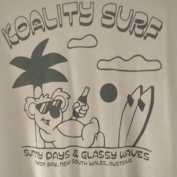 KOALITY SURF SOUTH WALES AUSTRALIA, GREEN SURF SHIRT, LARGE - Picture 2 of 4